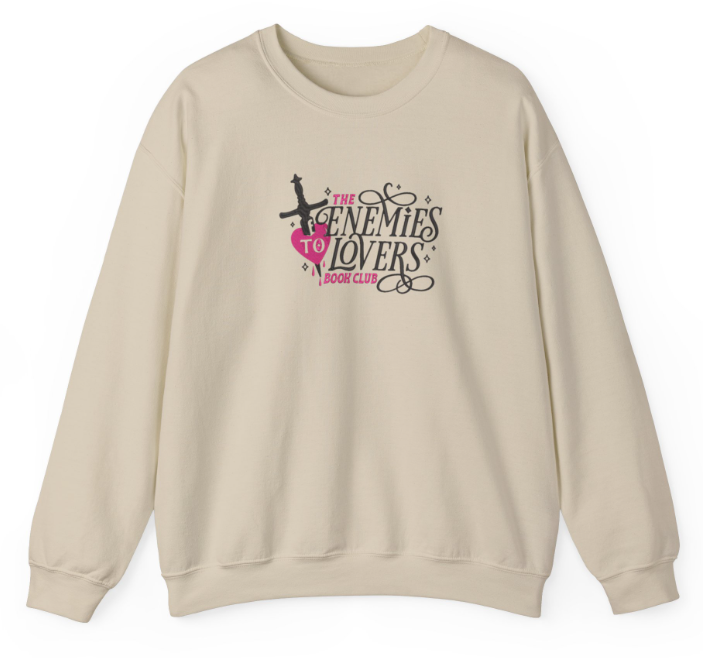 Bookish Enemies to Lovers Book Club Embroidered Sweatshirt