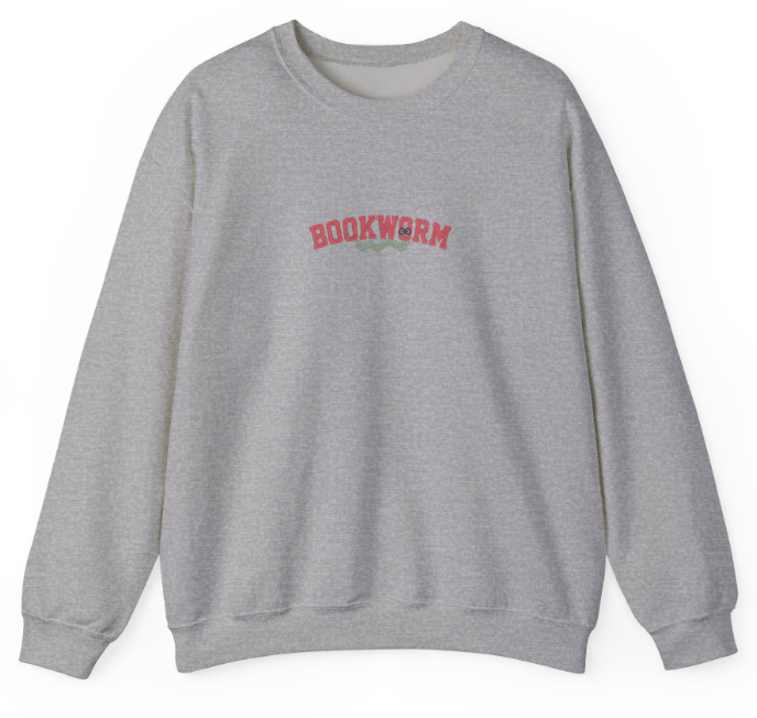 Bookish Bookworm Embroidered Sweatshirt