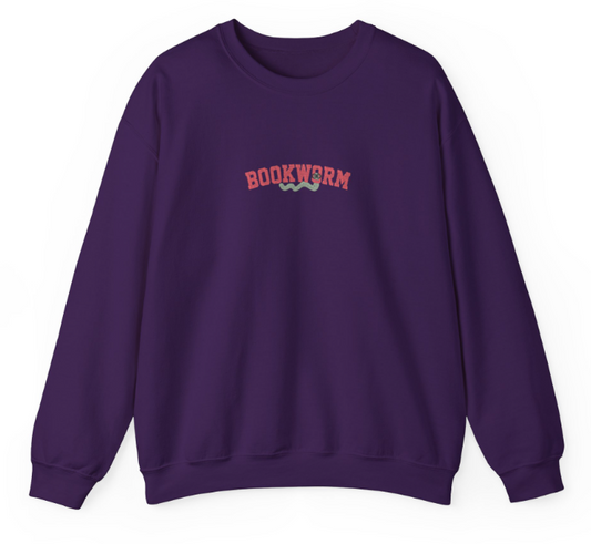 Bookish Bookworm Embroidered Sweatshirt