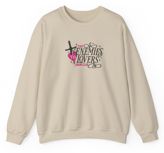 Bookish Enemies to Lovers Book Club Embroidered Sweatshirt
